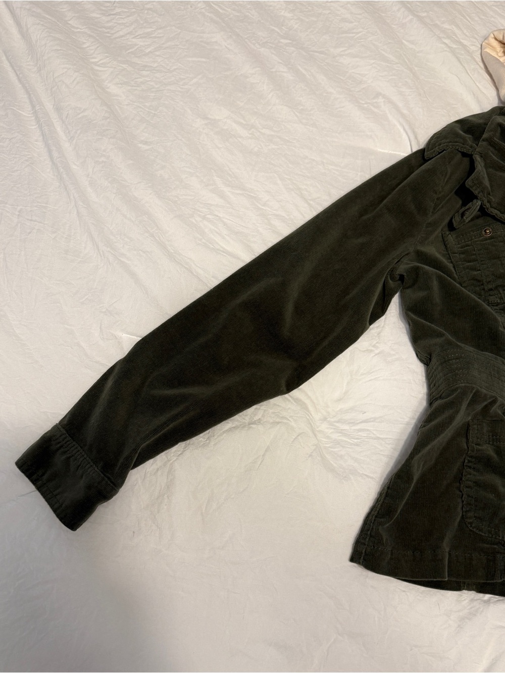 For Joseph Fortune Corduroy Hooded Jacket Medium Green Cream Vintage Y2K
Grunge - Picture 10 of 16